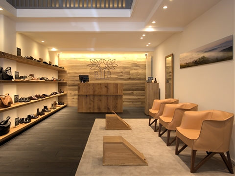 Schuhgeschäft Tablar