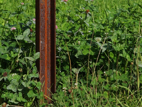 Aussenleuchte Poller Rost